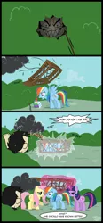 Size: 594x1280 | Tagged: artist:mixermike622, comic, dan, dan vs, dan vs fim, derpibooru import, electrocution, fluttershy, rainbow dash, revenge, safe, trap (device), twilight sparkle