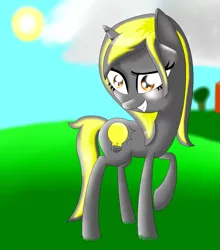 Size: 919x1044 | Tagged: safe, artist:lightningstarmlp, derpibooru import, ponified, pony, female, inanimate insanity, lightbulb (inanimate insanity), mare, solo