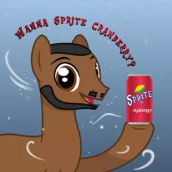 Size: 1080x1080 | Tagged: safe, derpibooru import, ponified, pony, christmas, holiday, lebron james, male, meme, ponified meme, solo, sprite (brand), sprite cranberry