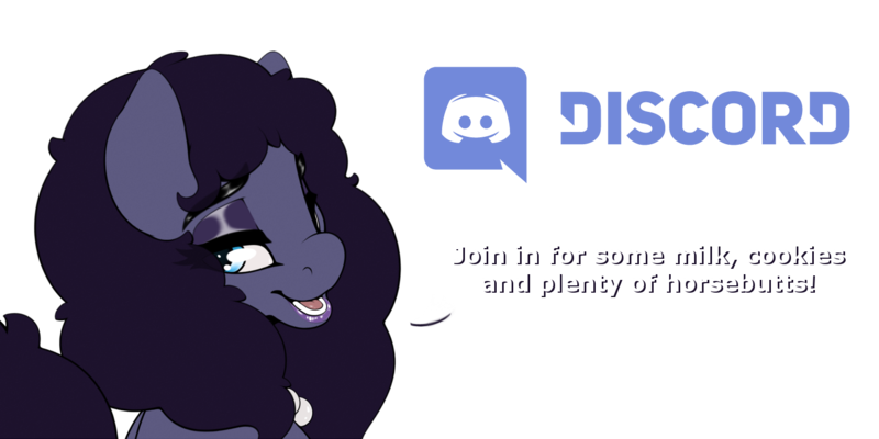 Size: 1500x750 | Tagged: safe, artist:bluebender, derpibooru import, oc, oc:velvet rose, unofficial characters only, pony, announcement, bloo mom, discord (program), eyeshadow, female, lipstick, makeup, simple background, transparent background, tumblr, tumblr 2018 nsfw purge, update