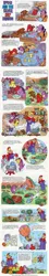 Size: 705x3938 | Tagged: baby alphabet, baby explorer, brandy, brought to life, cauldron, cave, comic, comic:my little pony (g1), constellation, derp, derpibooru import, dog, dragon, fiery, g1, hot air balloon, magic garden, misspelling, night zoo, official comic, paws and claws club, rescue, safe, silver dragon, snail, solomon the snail, spike and the silver sky dragon, spike (g1), spiny, starflash, twinkles, unintentional horror, zany zookeeper, zodiac
