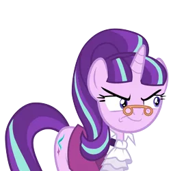 Size: 8000x8000 | Tagged: safe, artist:veyronraze, derpibooru import, snowfall frost, starlight glimmer, pony, unicorn, a hearth's warming tail, absurd resolution, clothes, female, glasses, mare, pince-nez, solo, vector