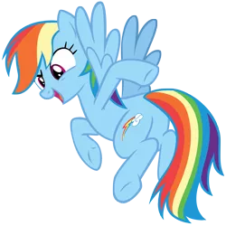 Size: 5737x5726 | Tagged: safe, artist:andoanimalia, derpibooru import, rainbow dash, pegasus, pony, daring done?, absurd resolution, butt, female, flying, mare, open mouth, plot, rainbutt dash, simple background, solo, transparent background, underhoof, vector