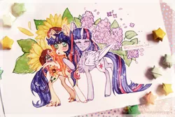 Size: 1280x854 | Tagged: safe, artist:kitten-in-the-jar, derpibooru import, twilight sparkle, twilight sparkle (alicorn), oc, alicorn, pony, unicorn, female, mare, traditional art