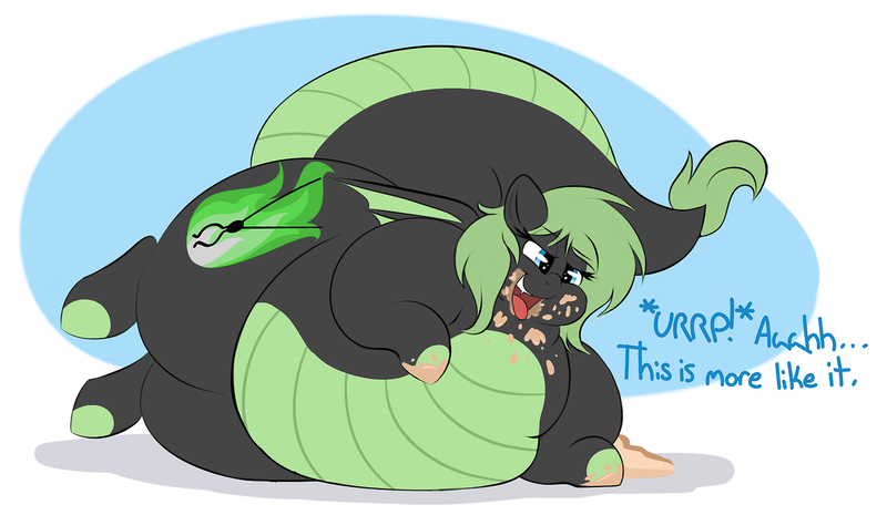Size: 1280x744 | Tagged: safe, artist:graphenescloset, derpibooru import, oc, oc:emilia 'emmy' emberseed, dracony, dragon, hybrid, pony, adorafatty, belly, big belly, burp, butt, cake, cute, fat, female, food, heavy, huge belly, huge butt, impossibly fat mare, impossibly large belly, impossibly large butt, large butt, lovely, messy eating, morbidly obese, obese, open mouth, overeating, overweight, pigging out, pig out, smiling, stuffed, stuffed belly, stuffing, that pony sure does love eating, weight gain, weight gain sequence