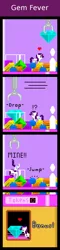 Size: 440x1820 | Tagged: artist:zztfox, comic, crane game, derpibooru import, kirby, kirby's adventure, pixel art, rarity, safe