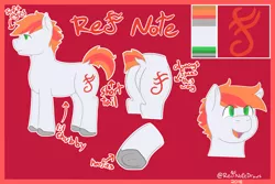 Size: 3000x2000 | Tagged: artist:red note, butt, derpibooru import, frog (hoof), male, oc, oc:red note, plot, reference sheet, safe, solo, underhoof