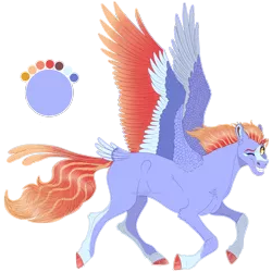 Size: 1252x1253 | Tagged: safe, artist:bijutsuyoukai, derpibooru import, oc, unofficial characters only, pegasus, pony, blaze (coat marking), coat markings, colored wings, female, mare, multicolored wings, offspring, one eye closed, parent:bow hothoof, parent:windy whistles, parents:windyhoof, realistic horse legs, simple background, socks (coat marking), solo, tail feathers, transparent background, wings, wink