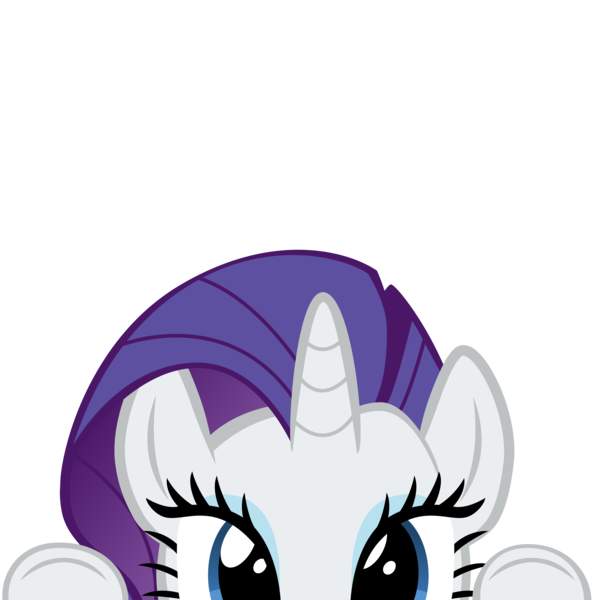 Size: 10000x10000 | Tagged: safe, artist:mrkat7214, derpibooru import, part of a set, rarity, pony, unicorn, absurd resolution, cute, daaaaaaaaaaaw, eyelashes, eyeshadow, female, frog (hoof), high res, hnnng, horn, looking at you, makeup, mare, mascara, peeking, raribetes, simple background, solo, soon, transparent background, underhoof, vector