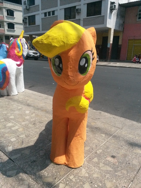 Size: 2448x3264 | Tagged: applejack, derpibooru import, ecuador, irl, photo, piñata, safe