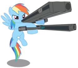 Size: 953x838 | Tagged: artist:drumblastingquilava, dante (devil may cry), derpibooru import, devil may cry, dual wield, gun, gunslinger, rainbow dash, safe, weapon