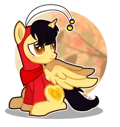 Size: 1280x1351 | Tagged: safe, artist:at--ease, derpibooru import, ponified, alicorn, pony, el chapulín colorado, male, solo, stallion