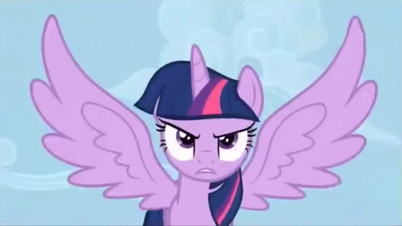 Size: 949x535 | Tagged: alicorn, angry, derpibooru import, princess twilight sparkle (episode), safe, screencap, spread wings, twilight sparkle, twilight sparkle (alicorn), wings