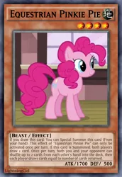 Size: 813x1185 | Tagged: safe, artist:lightningciel, derpibooru import, pinkie pie, earth pony, pony, card, female, mare, yu-gi-oh!, yugioh card