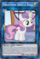 Size: 813x1185 | Tagged: safe, artist:lightningciel, derpibooru import, sweetie belle, pony, unicorn, card, female, filly, yu-gi-oh!, yugioh card