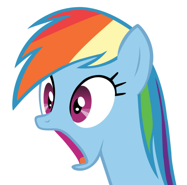 Size: 5000x4952 | Tagged: absurd resolution, artist:koshakevich, derpibooru import, female, jaw drop, mare, maud pie (episode), rainbow dash, safe, shocked, shocked expression, simple background, solo, transparent background, vector