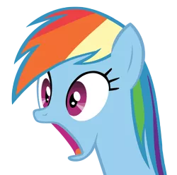 Size: 5000x4952 | Tagged: absurd resolution, artist:koshakevich, derpibooru import, female, jaw drop, mare, maud pie (episode), rainbow dash, safe, shocked, shocked expression, simple background, solo, transparent background, vector