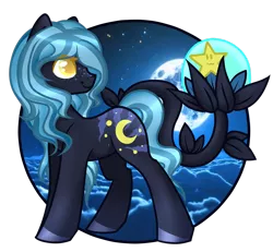 Size: 2549x2353 | Tagged: safe, artist:blocksy-art, derpibooru import, oc, oc:moonlit night, original species, pony, female, mare, solo, star catcher (species)