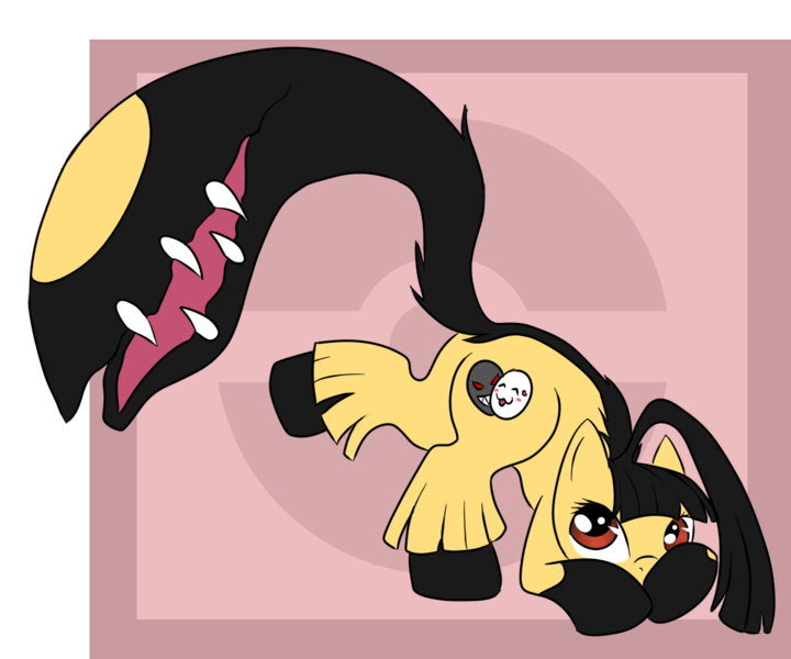 Size: 1200x1000 | Tagged: safe, artist:savannaeve, derpibooru import, ponified, mawile, pony, cute, looking up, pokémon, solo