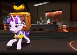 Size: 1500x1080 | Tagged: safe, artist:tbwinger92, derpibooru import, starlight glimmer, pony, worm, 3d, baseball cap, beret, cap, gmod, hat, worms, worms (video game)