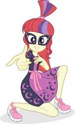 Size: 3128x5132 | Tagged: safe, artist:punzil504, derpibooru import, moondancer, equestria girls, equestria girls series, i'm on a yacht, spoiler:eqg series (season 2), absurd resolution, clothes, cute, equestria girls-ified, female, glasses, looking at you, shoes, simple background, skirt, smiling, solo, transparent background, vector