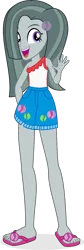 Size: 2155x6436 | Tagged: safe, artist:punzil504, derpibooru import, marble pie, equestria girls, equestria girls series, spring breakdown, spoiler:eqg series (season 2), clothes, equestria girls-ified, feet, female, hair over one eye, open mouth, sandals, shorts, simple background, solo, spring break, transparent background, vector