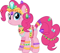 Size: 5066x4455 | Tagged: safe, artist:jhayarr23, derpibooru import, pinkie pie, earth pony, pony, fundamentals of magic✨ w/ princess celestia, absurd resolution, jewelry, simple background, solo, tiara, transparent background