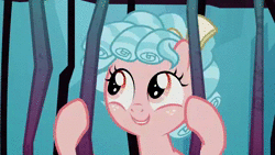 Size: 640x360 | Tagged: safe, derpibooru import, edit, edited screencap, screencap, cozy glow, pegasus, pony, school raze, animated, crossover, curtain, don't let your kids watch it, exploitable meme, female, filly, lazytown, meme, pure concentrated unfiltered evil of the utmost potency, pure unfiltered evil, robbie rotten, sound, webm