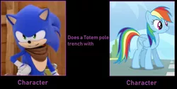 Size: 1024x520 | Tagged: safe, artist:arvinsharifzadeh, derpibooru import, screencap, rainbow dash, pony, crossover, sonic boom, sonic the hedgehog, sonic the hedgehog (series)