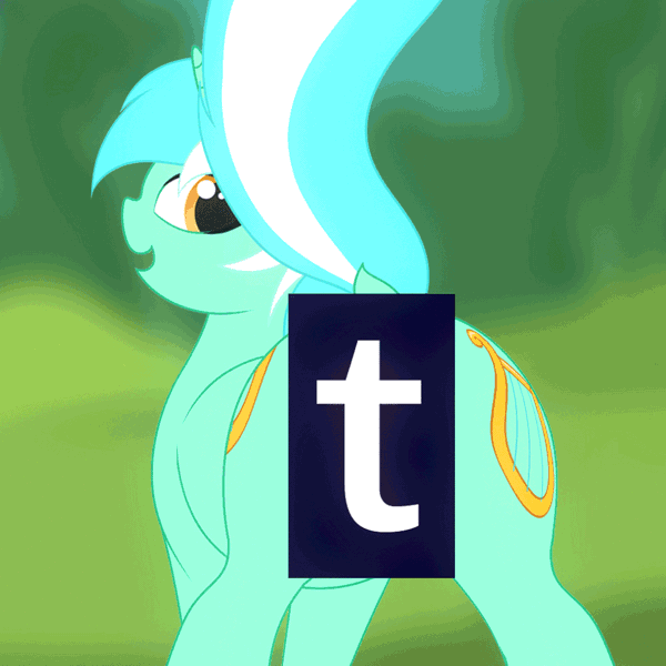 Size: 1000x1000 | Tagged: questionable, artist:eqamrd, derpibooru import, lyra heartstrings, pony, unicorn, animated, belly, both cutie marks, butt shake, caption, censored, extreme speed animation, female, gif, looking at you, looking back, lyra hindstrings, mare, raised tail, rear view, seizure warning, solo, solo female, tail, tumblr, tumblr 2018 nsfw purge