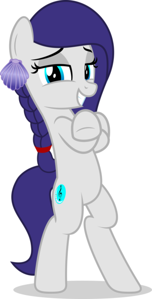 Size: 3707x7259 | Tagged: safe, artist:jhayarr23, derpibooru import, oc, oc:azure harmony, pony, equestria girls, equestria girls series, i'm on a yacht, spoiler:eqg series (season 2), bipedal, braid, crossed hooves, cute, female, hair ornament, mare, ocbetes, pose, seashell, simple background, solo, transparent background, vector