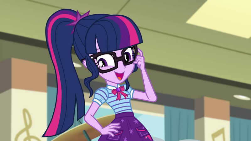 Size: 1920x1080 | Tagged: safe, derpibooru import, screencap, sci-twi, twilight sparkle, equestria girls, equestria girls series, overpowered (equestria girls), cute, cute face, geode of telekinesis, magical geodes, ponytail, smiling, solo, twiabetes