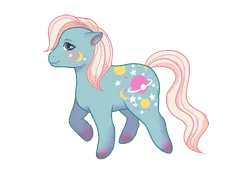 Size: 739x539 | Tagged: artist:lummyplummy, derpibooru import, g1, night glider (g1), safe, simple background, solo, transparent background, twice as fancy ponies