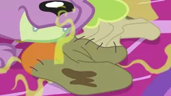 Size: 1280x720 | Tagged: safe, derpibooru import, screencap, spike, spike the regular dog, dog, equestria girls, equestria girls series, reboxing with spike!, spoiler:eqg series (season 2), dirty sock, paws, smelly, smelly sock, sniffing