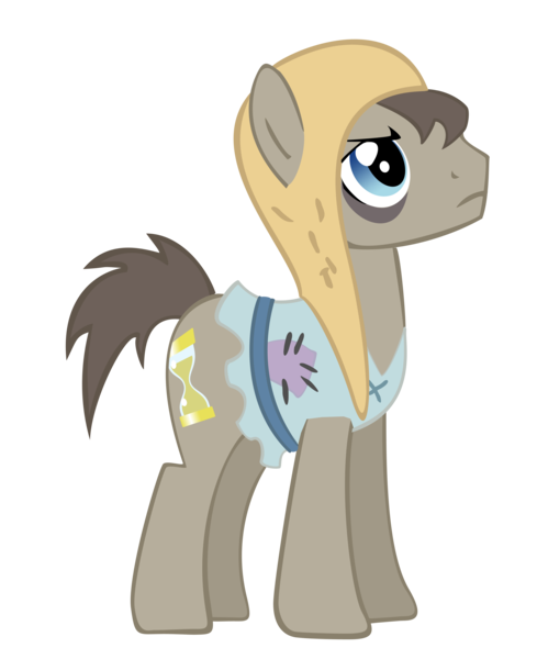 Size: 3000x3683 | Tagged: safe, artist:kyute-kitsune, derpibooru import, doctor whooves, time turner, earth pony, pony, hearth's warming eve (episode), background pony, bags under eyes, clothes, earth pony tribe, looking up, male, peasant, resource, simple background, solo, stallion, transparent background, vector