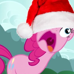 Size: 256x256 | Tagged: christmas, derpibooru import, hat, hearth's warming, holiday, pinkie frogmouth, pinkie pie, safe, santa hat