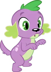 Size: 2812x3957 | Tagged: safe, alternate version, artist:red4567, derpibooru import, spike, spike the regular dog, dog, equestria girls, equestria girls series, reboxing with spike!, spoiler:eqg series (season 2), missing accessory, simple background, solo, transparent background, vector