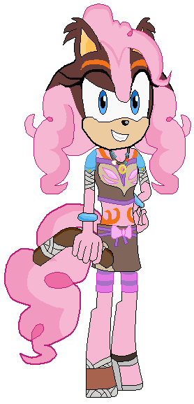 Size: 278x578 | Tagged: artist:maikerutheplayer, crossover, derpibooru import, fusion, pinkie pie, safe, simple background, sonic the hedgehog (series), sticks the badger, transparent background