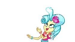 Size: 1024x574 | Tagged: safe, artist:yaycelestia0331, derpibooru import, princess skystar, equestria girls, my little pony: the movie, clothes, equestria girls-ified, flower, flower in hair, simple background, smiling, transparent background