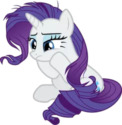 Size: 3500x3593 | Tagged: safe, artist:aeonkrow, derpibooru import, rarity, pony, unicorn, rarity's biggest fan, spoiler:interseason shorts, head in hooves, high res, hooves on cheeks, messy mane, simple background, sitting, solo, transparent background, vector