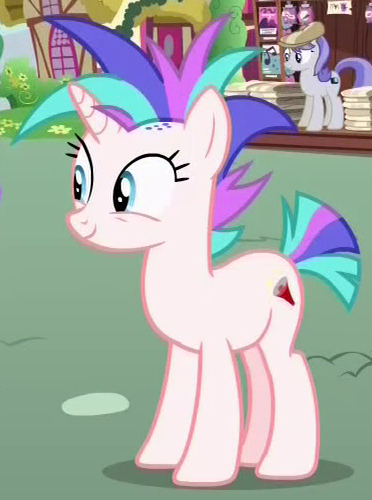 Size: 372x500 | Tagged: safe, derpibooru import, screencap, pony, it isn't the mane thing about you, morning announcement