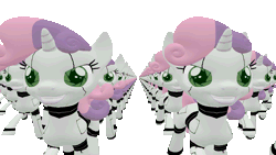 Size: 1920x1080 | Tagged: safe, artist:edward256, artist:galacta- x, derpibooru import, sweetie belle, pony, robot, robot pony, 3d, animated, clone trooper, gif, invasion, it's coming right at us, jedi purge, march, marching, multeity, order 66, perfect loop, revenge of the sith, screensaver, simple background, star wars, sweetie bot, transparent background