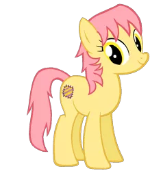 Size: 836x955 | Tagged: artist:vanillachama, derpibooru import, g1, g1 to g4, generation leap, my little pony tales, patch (g1), safe, simple background, solo, transparent background