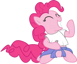 Size: 7239x6000 | Tagged: absurd resolution, air guitar, artist:tamalesyatole, bill s preston, bill & ted's excellent adventure, derpibooru import, pinkie pie, safe, simple background, solo, vector