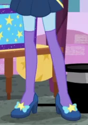 Size: 214x303 | Tagged: safe, derpibooru import, trixie, equestria girls, equestria girls series, street magic with trixie, spoiler:eqg series (season 2), clothes, feet, high heels, leg focus, legs, pictures of legs, shoes, socks