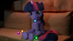 Size: 1920x1080 | Tagged: safe, artist:nebulafactory, derpibooru import, twilight sparkle, twilight sparkle (alicorn), alicorn, pony, 3d, blender, couch, female, orbs, solo