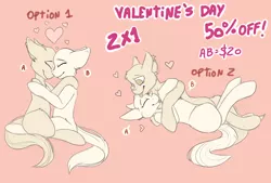 Size: 1500x1011 | Tagged: safe, artist:kianara, derpibooru import, pony, auction, commission, holiday, image, kissing, love, png, valentine's day, your character here