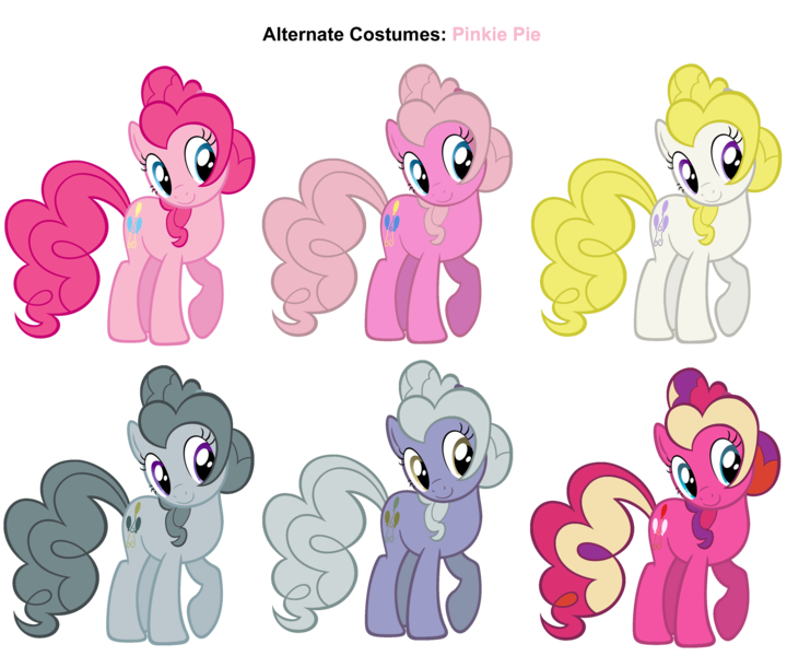 Size: 3000x2500 | Tagged: safe, artist:moongazeponies, artist:pika-robo, derpibooru import, cupcake (g4), limestone pie, marble pie, pinkie pie, pinkie pie (g3), sugarcup, surprise, earth pony, pony, alternate costumes, female, g1, g1 to g4, g3, g3 to g4, g4, generation leap, mare, palette swap, recolor, simple background, toy, transparent background, vector