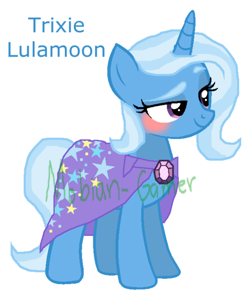 Size: 615x729 | Tagged: safe, alternate version, artist:mobian-gamer, derpibooru import, trixie, pony, unicorn, base used, cape, clothes, female, mare, solo, trixie's cape