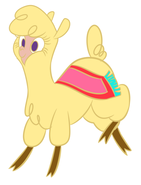 Size: 1280x1673 | Tagged: alpaca, artist:neon--oni, cloven hooves, community related, cute, derpibooru import, female, no pupils, paprika paca, safe, simple background, solo, them's fightin' herds, transparent background